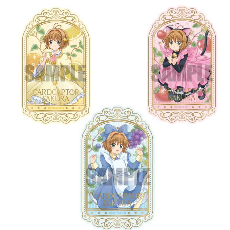 [Cardcaptor Sakura] Cardcaptor Sakura Cafe Foil Embossed Sticker Sakura A - Image 2