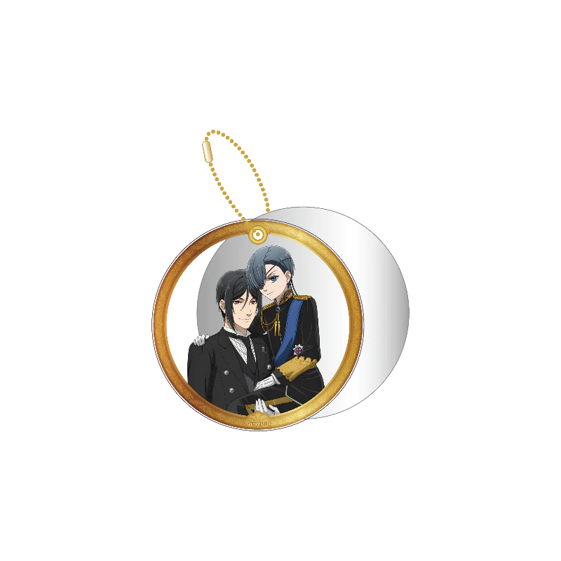 (Goods - Mirror) TV Anime Black Butler: Emerald Witch Arc Slide Mirror Charm Sebastian Michaelis & Ciel Phantomhive
