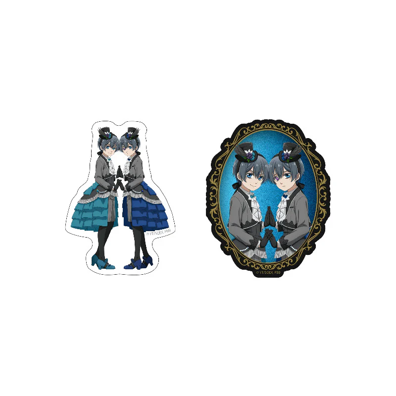 (Goods - Sticker) TV Anime Black Butler: Emerald Witch Arc Die-Cut Sticker Set Ciel Phantomhive & The Other Ciel Phantomhive (Deep Psychological World)