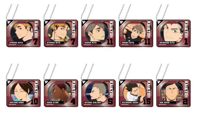 [Haikyu!!] Kiratto Decofure Acrylic Keychain Inarizaki High BOX (Blind Box -Single) - Image 2