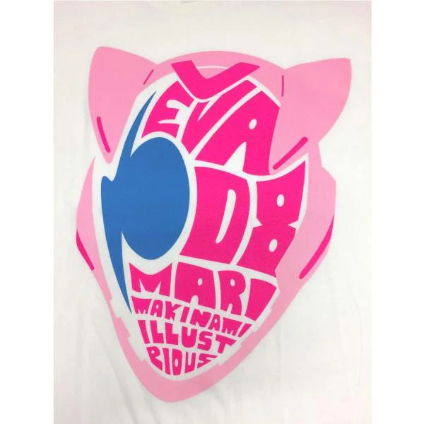 [Evangelion] T-shirt / EvaColle Mari (Helmet) L - Image 3
