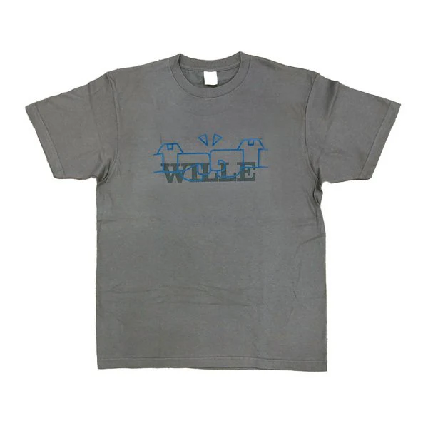 [Evangelion] EVA STORE Original WILLE Crew Charcoal Gray T-Shirt L Size