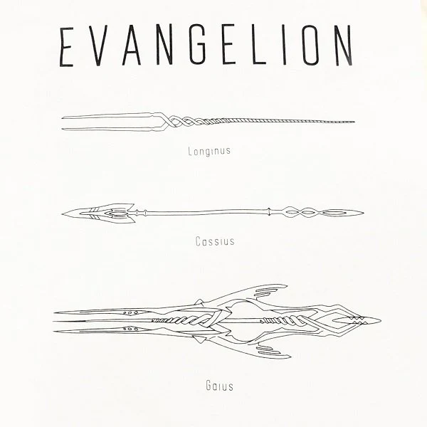 [Evangelion] T-Shirt / Ink Painting Style (Unit-00) White L