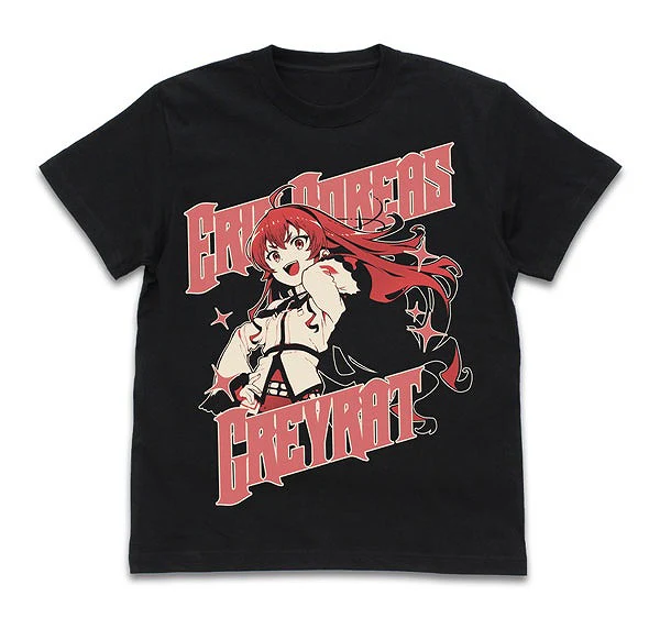 [Mushoku Tensei: Jobless Reincarnation] Eris Boreas Greyrat Shirt BLACK L – T-Shirt