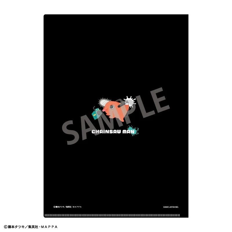 [Chainsaw Man] A4 Single File Folder Black/ENJOY MUSIC - Image 2