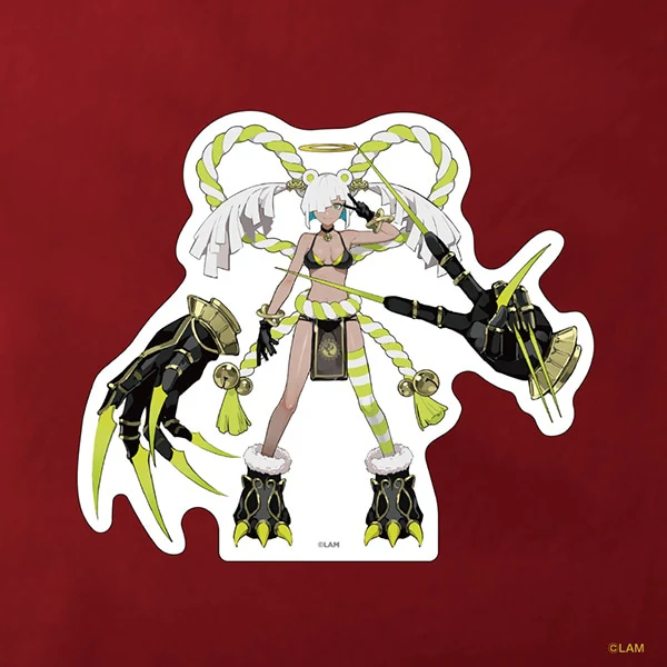 (Goods - Sticker) LAM Solo Exhibition SENKYAKU BANRAI Die-cut Sticker Byakko