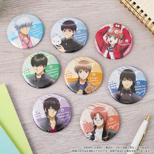 (Goods - Badge) Class 3-Z GINPACHI SENSEI withCAT Chara Badge Collection (Blind Box -Single)