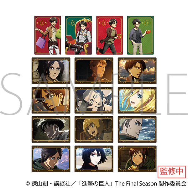 (Goods - Card) Attack on Titan Iridescent Art Collection (Blind Box -Single)