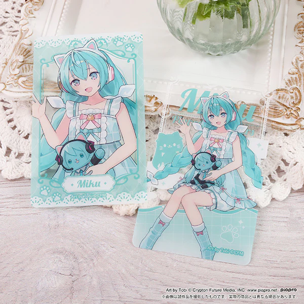 (Goods - Card) Hatsune Miku Series withCAT Clear Sheet Collection (Blind Box -Single) - Image 2