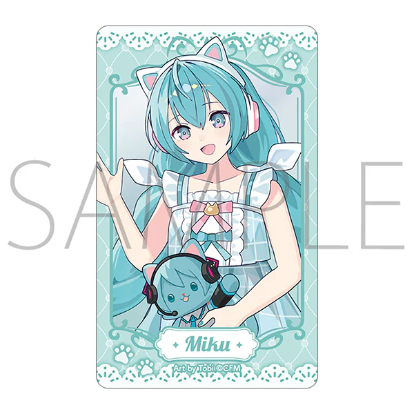 (Goods - Card) Hatsune Miku Series withCAT Clear Sheet Collection (Blind Box -Single) - Image 4