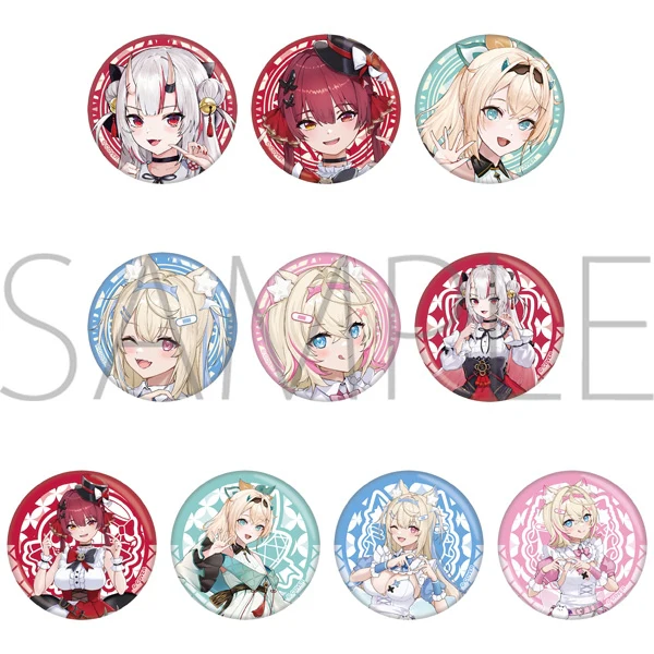 (Goods - Badge) hololive Character Badge Collection/ONIKAWAII-ka Keikaku in animate (Blind Box - Single)