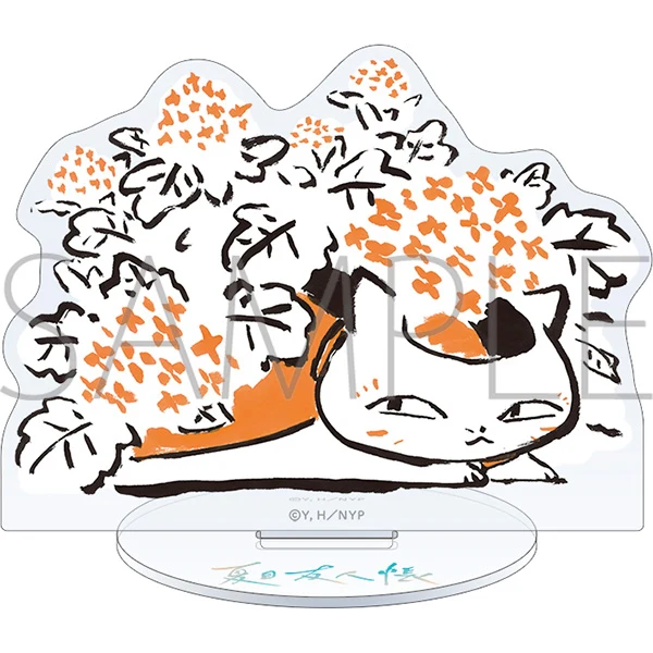 (Goods - Acrylic Stand) Natsume's Book of Friends (Natsume Yuujinchou) Nyanko Sensei Acrylic Stand Hydrangea