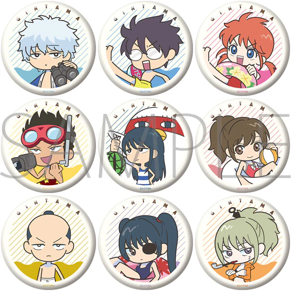 (Goods - Badge) Gintama Chara Badge Collection / Pool (Blind Box -Single)