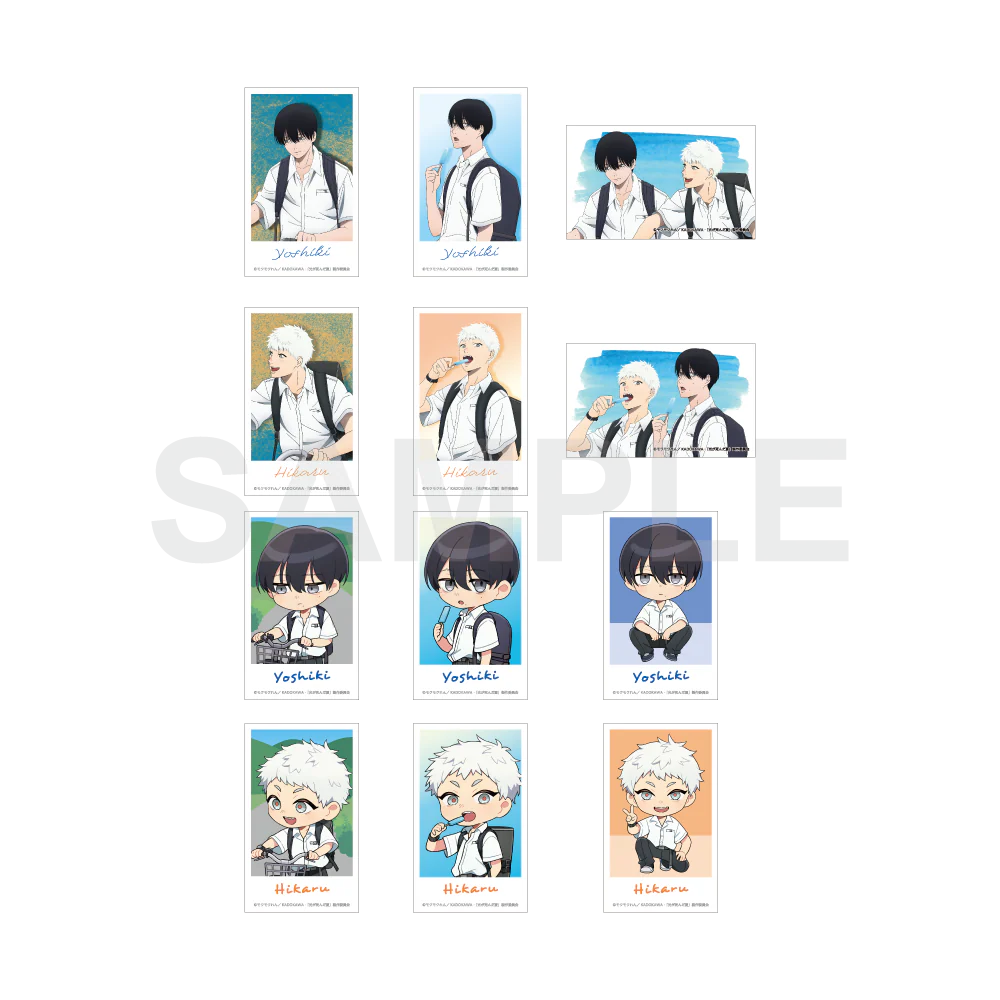 (Goods - Bromide) TV Anime The Summer Hikaru Died Mini Photo-style Illustrations Collection School Commute Series (Blind Box -Single)