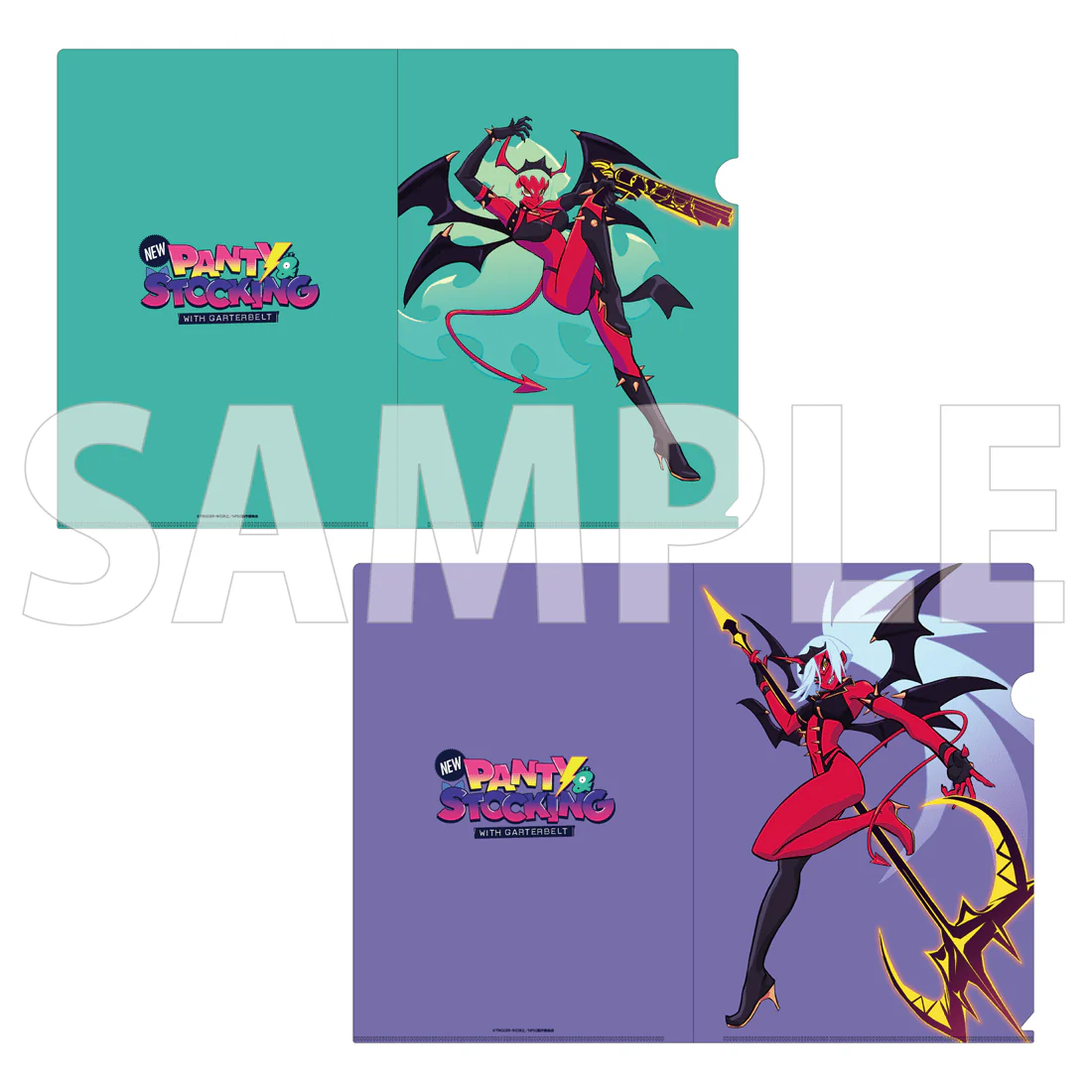 (Goods - File Folder) New PANTY & STOCKING with GARTERBELT Clear File Set Realistic Proportions Ver. - Scanty & Kneesocks