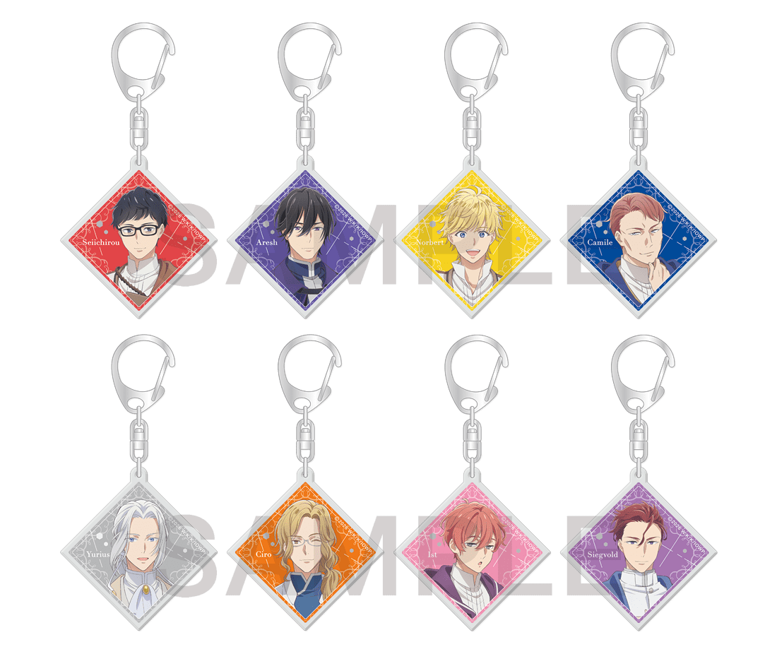 (Goods - Keychain) Isekai Office Worker: The Other World's Books Depend on the Bean Counter Tradable Holographic Acrylic Keychain 2026 Ver.