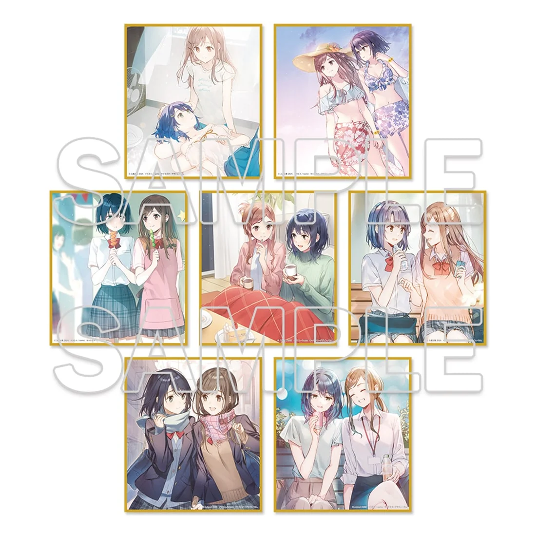 (Goods - Art Board) Adachi and Shimamura Tradable Mini Illustration Board (Blind Box - Single)