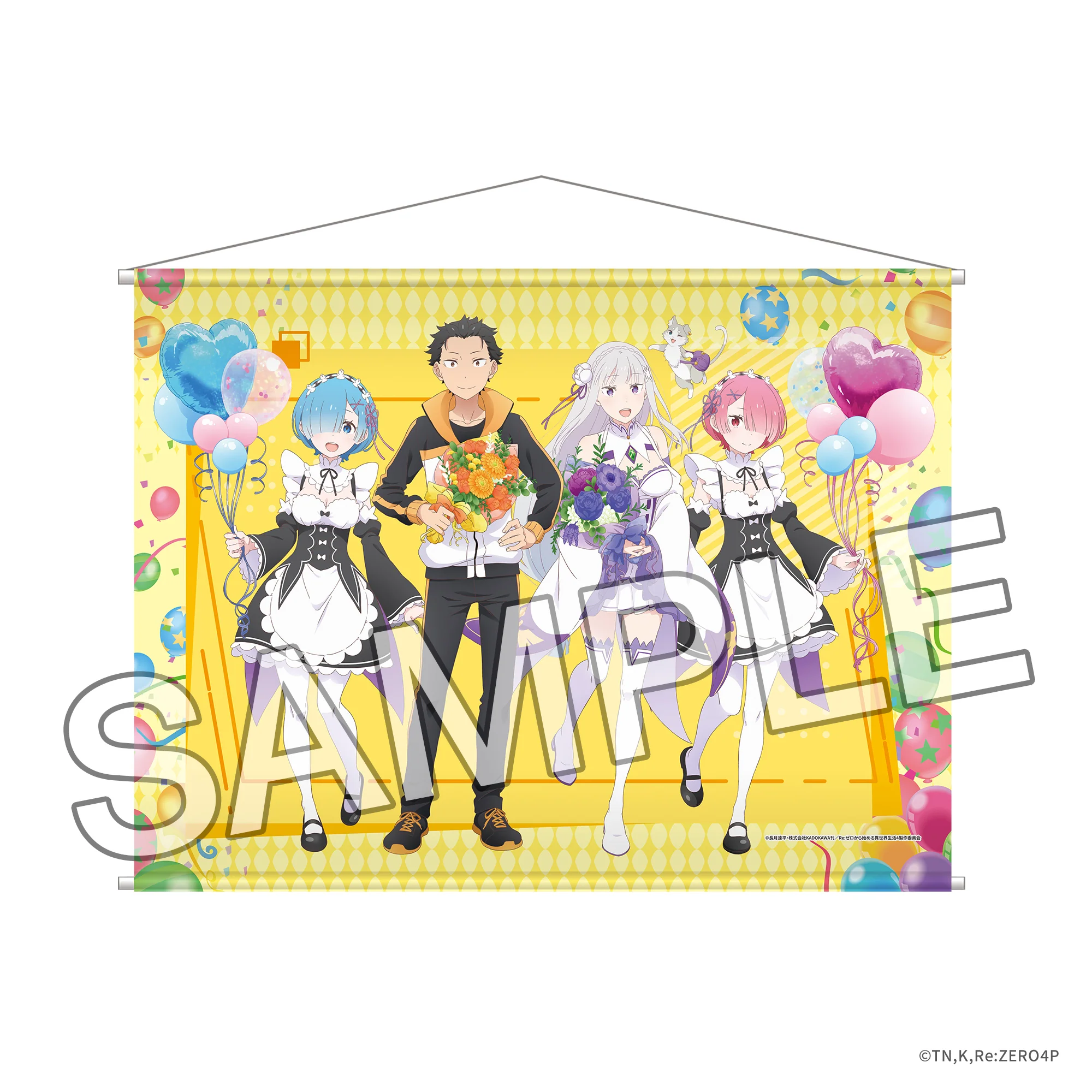 (Goods - Wall Scroll) Re:ZERO -Starting Life in Another World- B2-sized Wall Scroll Flower & Balloon ver.