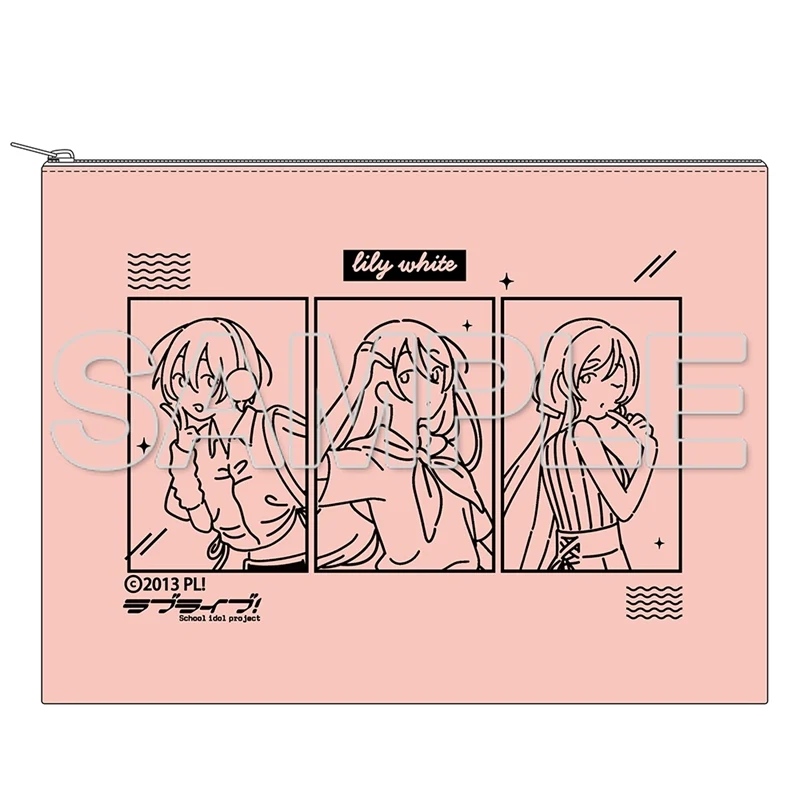 (Goods - Pouch) Love Live! Wear the Seasons on Your Walks. Canvas Pouch - lily white