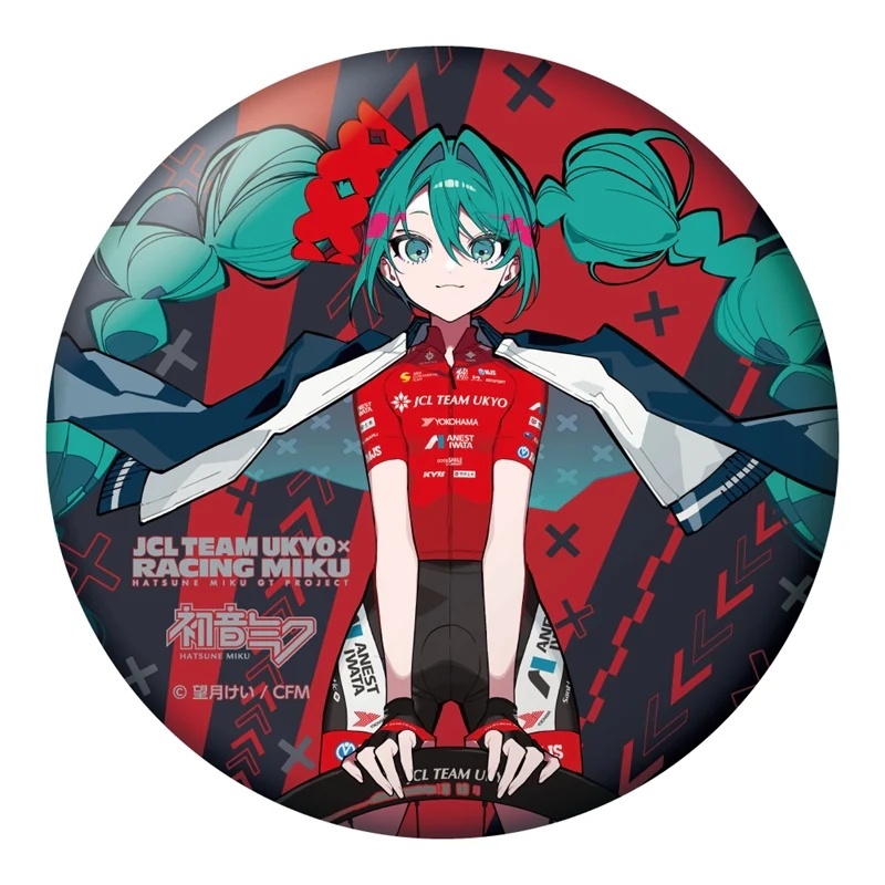 (Goods - Badge) Racing Miku 2025 JCL TEAM UKYO Cheering Ver. BIG Button Badge