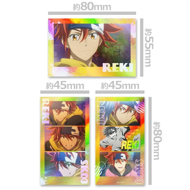 (Goods - Sticker) SK8 the Infinity Thumbnail Sparkle Sticker Set Reki Kyan - Image 2