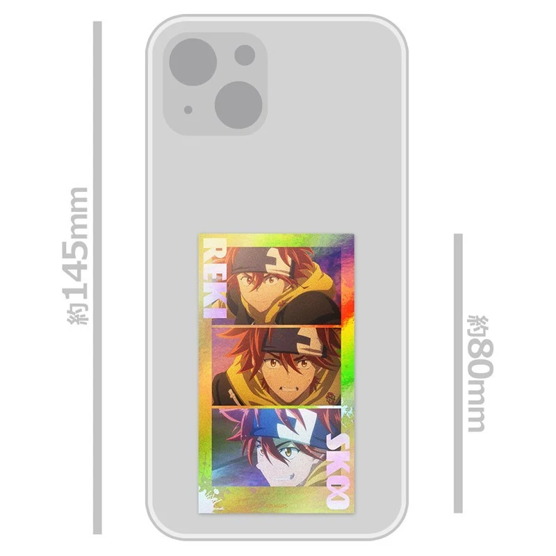 (Goods - Sticker) SK8 the Infinity Thumbnail Sparkle Sticker Set Reki Kyan - Image 3
