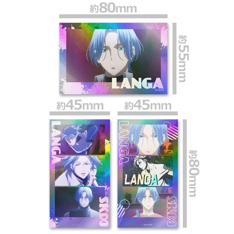 (Goods - Sticker) SK8 the Infinity Thumbnail Sparkle Sticker Set Langa Hasegawa - Image 2