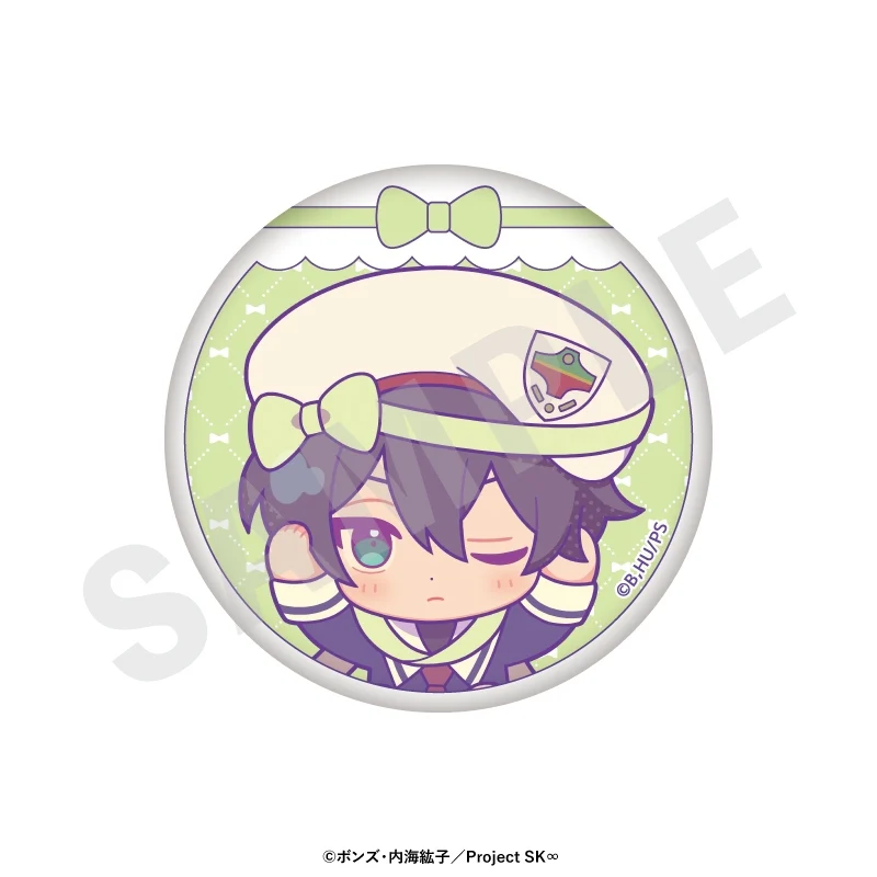 (Goods - Badge) Original TV Anime - SK8 the Infinity Chibi Ribbon Series Trading Button Badge (8 Types Total) (Blind Box -Single) - Image 4