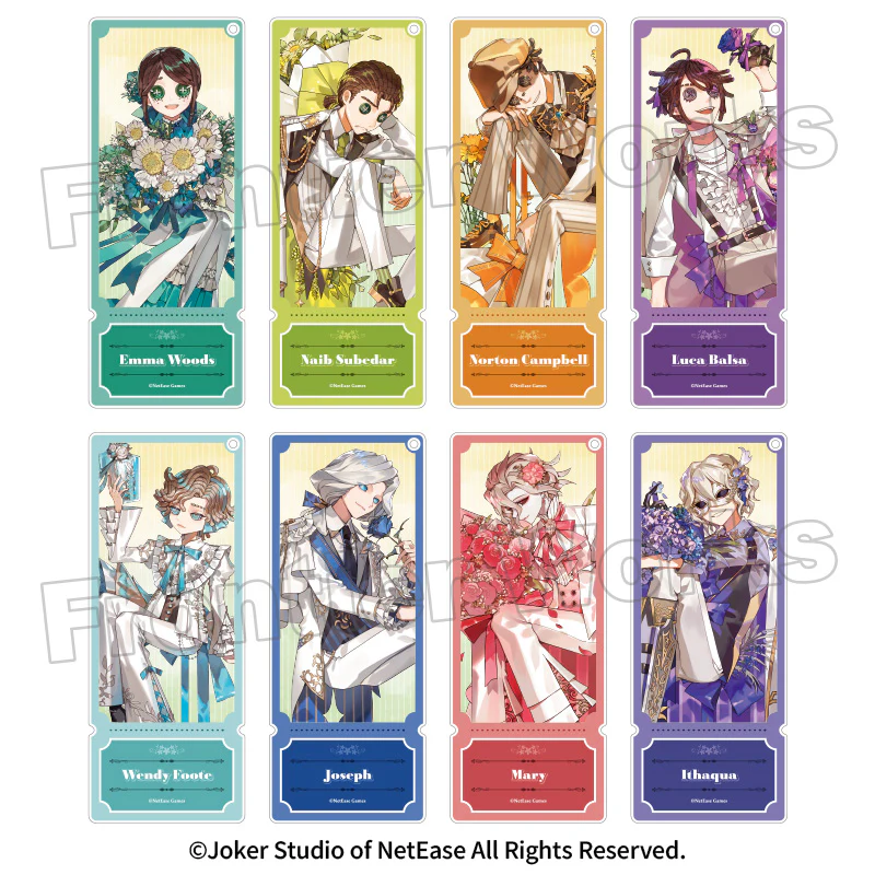 (Goods - Keychain) Identity V AGF The Noble Welcome Trading Ticket-Style Keychain (Blind Box -Single)