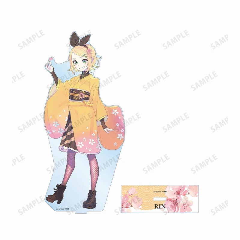 [Vocaloid] Sakura Miku Series Kagamine Rin Exclusive Art by kuro 1/7 Scale BIG Acrylic Stand - Image 2