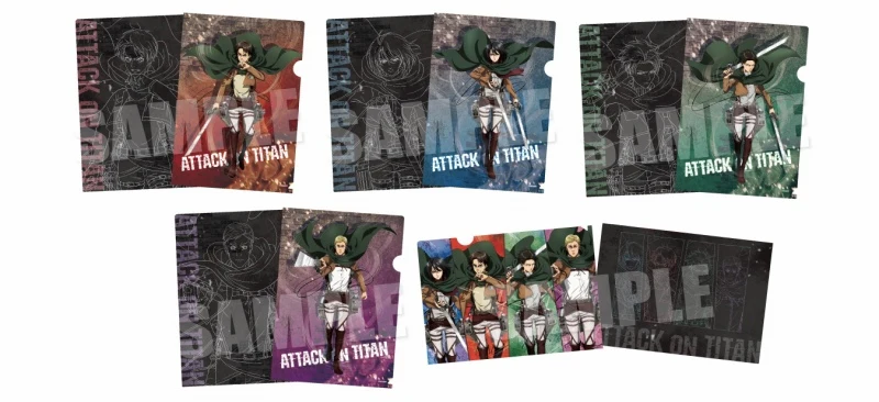 [Attack on Titan] A4 File Folder Against The Wind! Ver. (Ensemble) - Image 2