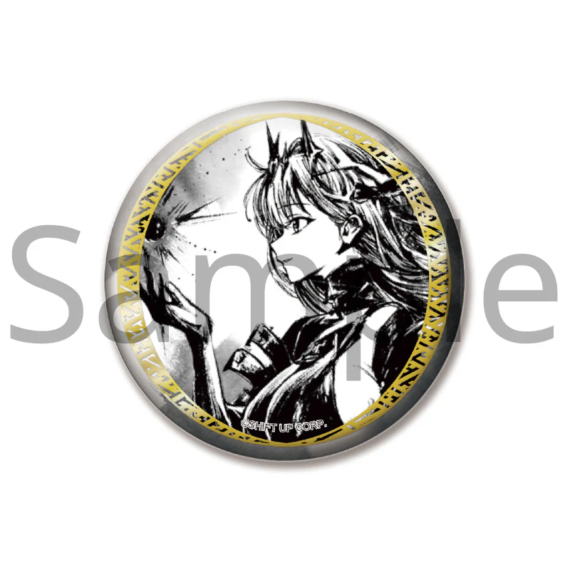 (Goods - Badge) GODDESS OF VICTORY: NIKKE Ink Painting Trading Washi Button Badge (Blind Box -Single) - Image 3