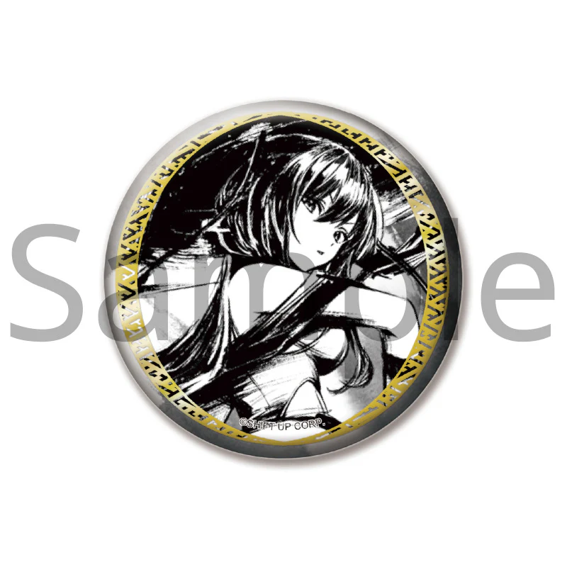 (Goods - Badge) GODDESS OF VICTORY: NIKKE Ink Painting Trading Washi Button Badge (Blind Box -Single) - Image 6