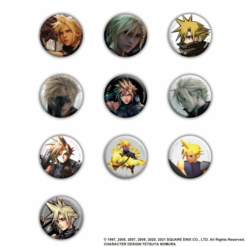 [Final Fantasy] Button Badge Collection Cloud Strife vol. 1 (Blind Box -Single) - Image 3