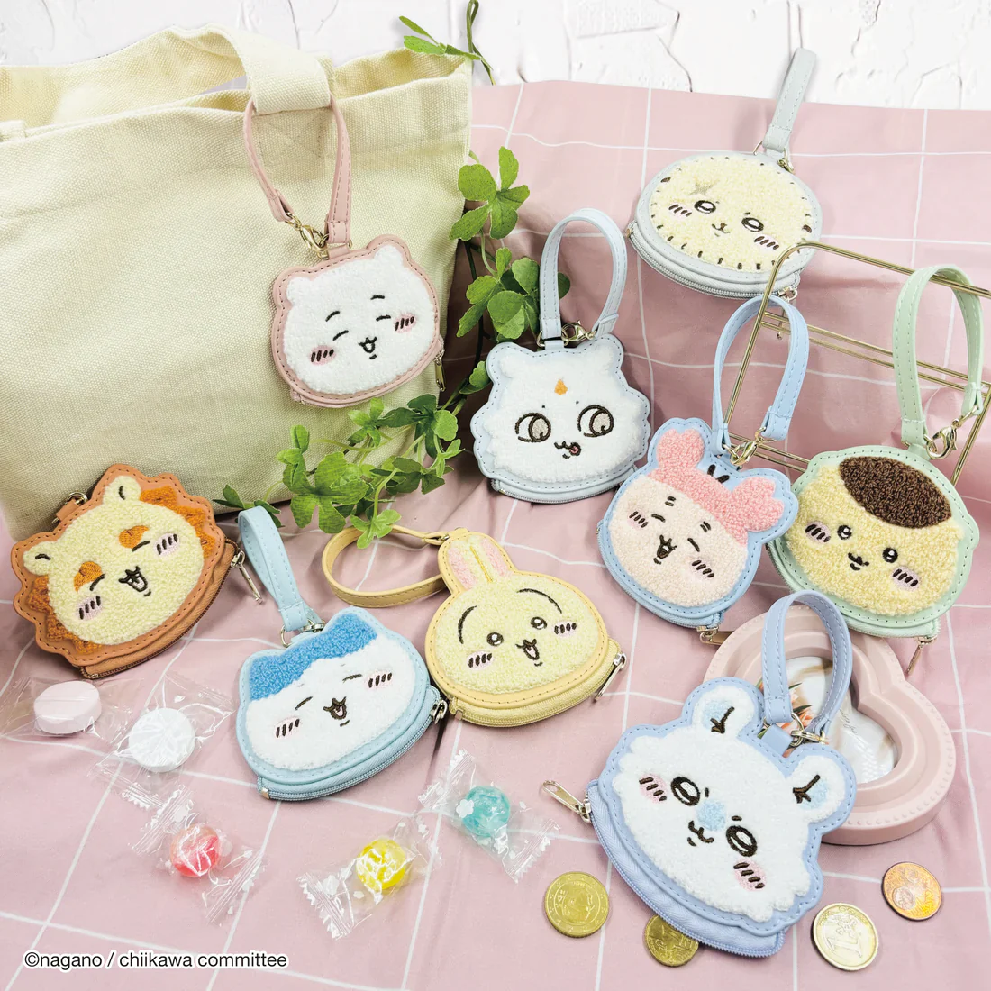 (Goods - Pouch) Chiikawa Face Mini Pouch Hachiware - Image 6