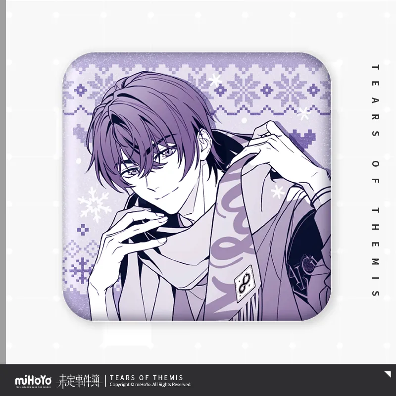(Goods - Square Badge) Tears of Themis Impression Square Badge King