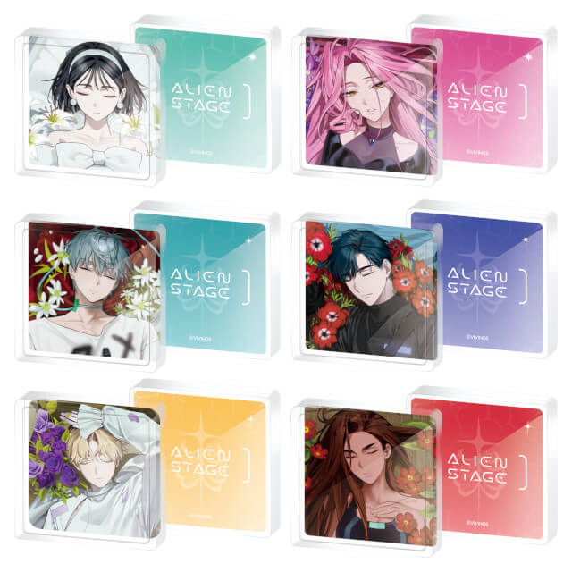 (Goods - Acrylic Block) Alien Stage Drowing Bloom Acrylic Block (Blind Box -Single)