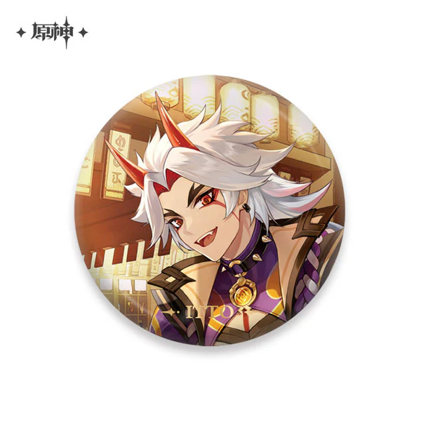 [Genshin Impact] Character Button Badge /Itto Arataki